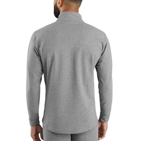 Carhartt Base Force Heavyweight Quarter-Zip Shirt Shadow Heather Size Men S NWT - Picture 2 of 4
